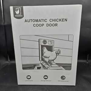 Automatic Chicken Coop Door Solar Powered Chicken Door with Light Sensor NEW